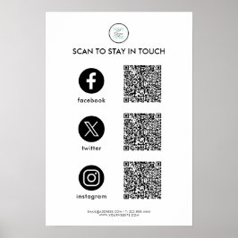 Póster personalizado de negocio en redes sociales