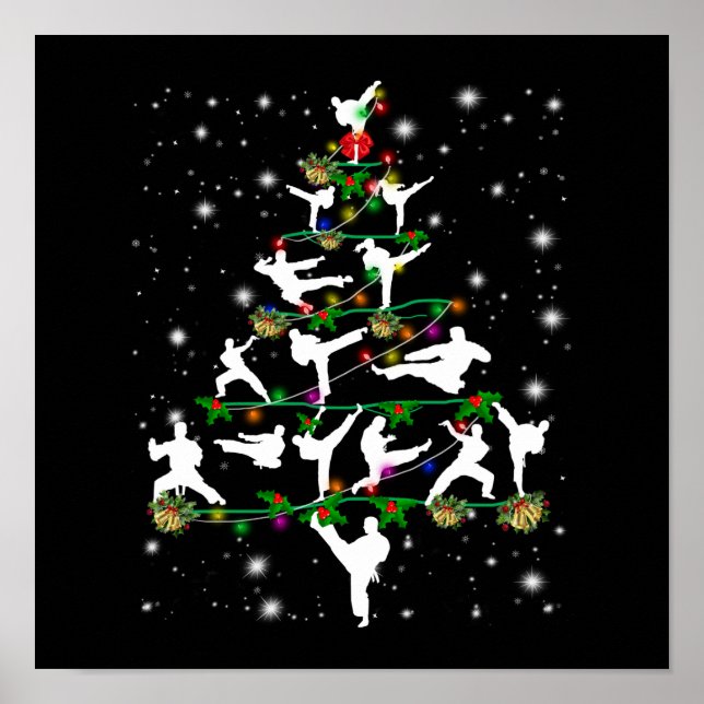 Póster Personalizado de Ornamentos de Árbol de Navidad de (Frente)