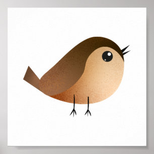 Póster Personalizado de pájaro de Sparrow