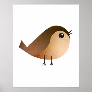 Póster Personalizado de pájaro de Sparrow
