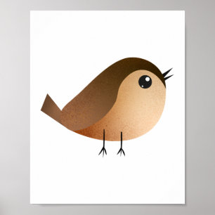 Póster Personalizado de pájaro de Sparrow