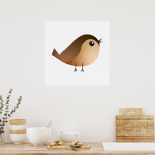 Póster Personalizado de pájaro de Sparrow (Cocina)