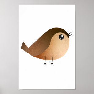 Póster Personalizado de pájaro de Sparrow