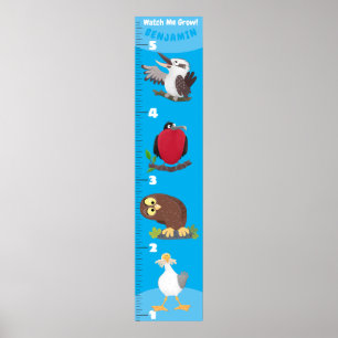 Póster Personalizado de pájaros graciosos