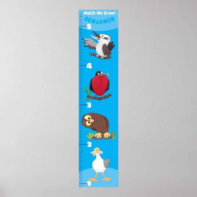 Póster Personalizado de pájaros graciosos (Frente)