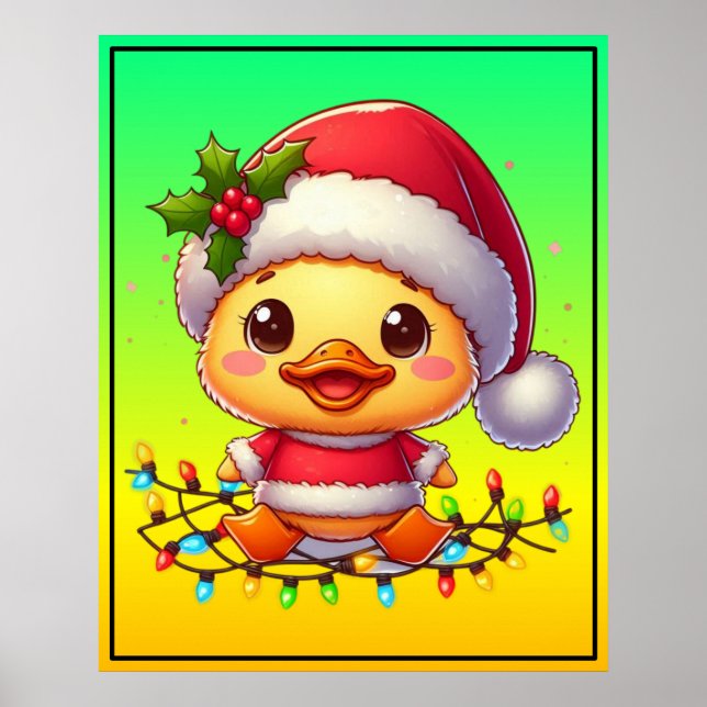 Póster Personalizado de pato de Navidades particulares Sa (Frente)