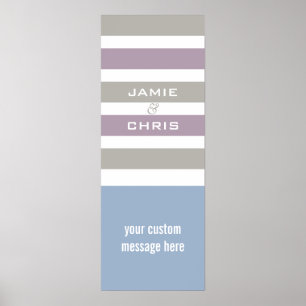 Póster Personalizado de patrones de bandas tamaño y poste