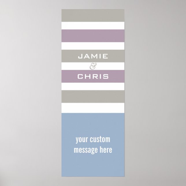 Póster Personalizado de patrones de bandas tamaño y poste (Frente)