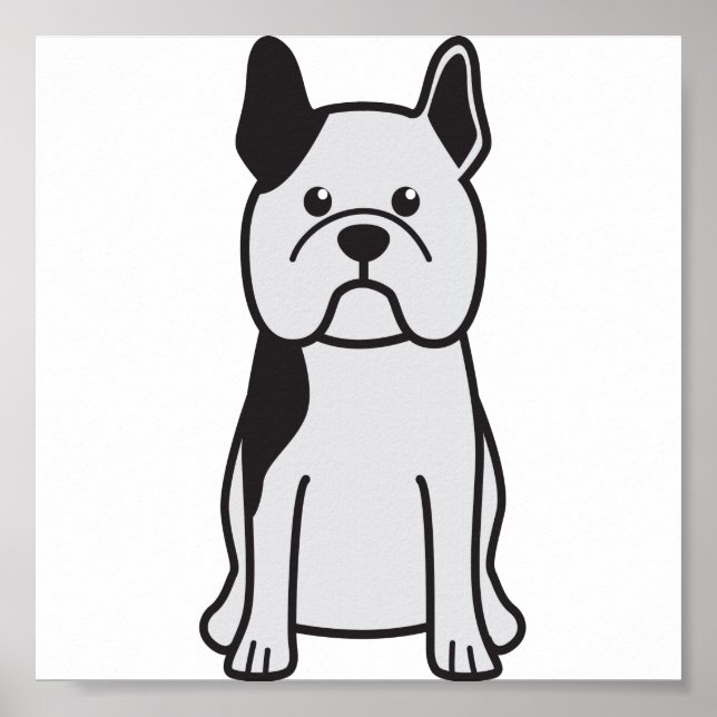 Póster Personalizado de perro Bulldog francés (Frente)