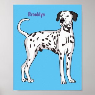 Póster Personalizado de perro dalmatiano