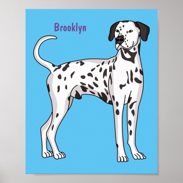Póster Personalizado de perro dalmatiano (Frente)