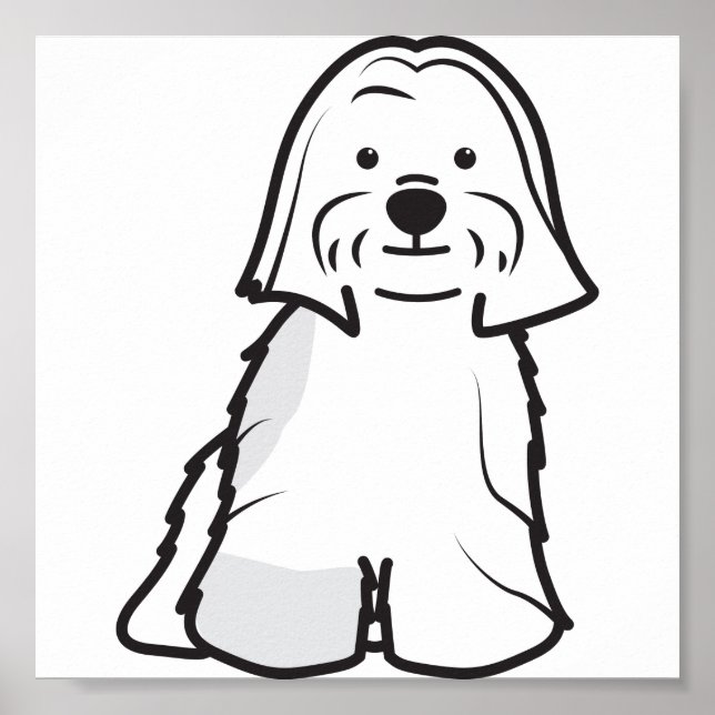 Póster Personalizado de Perro de Lhasa Apso (Frente)