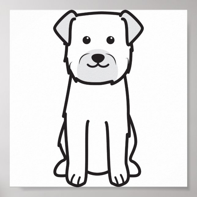 Póster Personalizado de Perro del Territorio Fronterizo (Frente)
