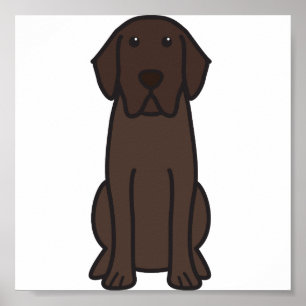 Póster Personalizado de perro recuperador de Labrador