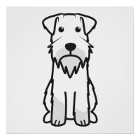 Personalizado de perro Schnauzer en miniatura