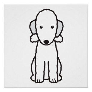 Póster Personalizado de Perro Terrier de Bedlington