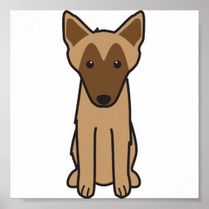 Póster Personalizado de Perros de Malinois de Bélgica