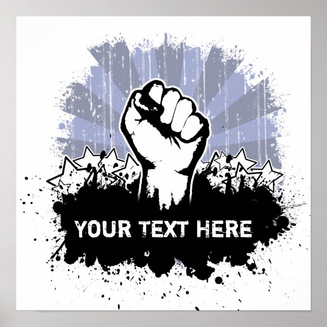 Póster Personalizado de pie de libertad (Frente)