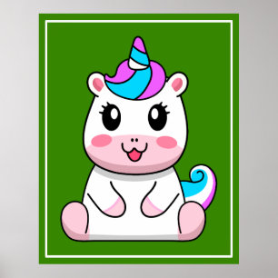 Póster Personalizado de posición de unicornio 64838