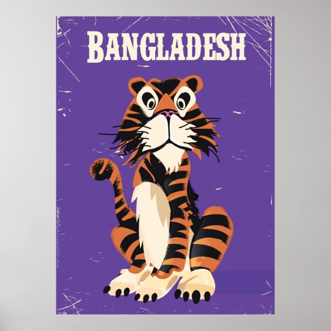 Póster Personalizado de poster de viajes de Bangladesh Vi (Frente)