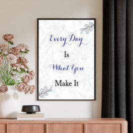 Póster Personalizado de presupuesto inspirador Poster de 