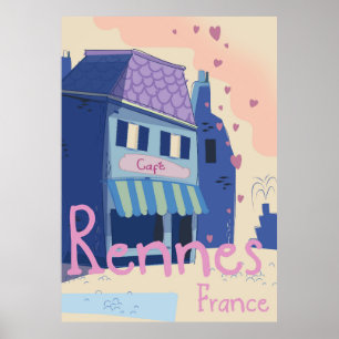 Póster Personalizado de Rennes France