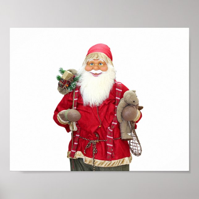 Póster Personalizado de Santa Claus sonriente (Frente)