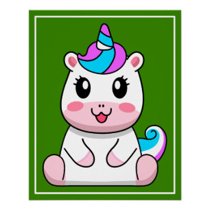 Póster Personalizado de sesión de unicornio