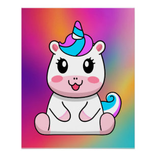 Póster Personalizado de sesión de unicornio