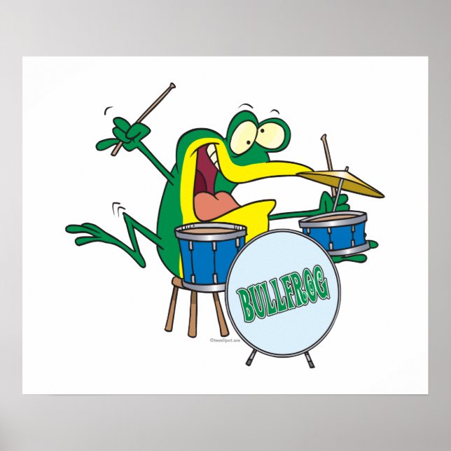 Póster personalizado de tamborilero gracioso y tonto pers (Frente)