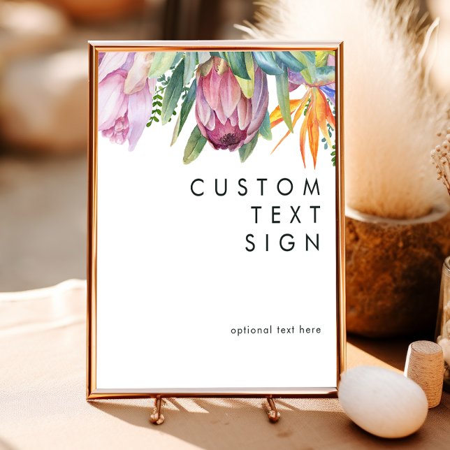 Póster Personalizado de Tarjetas Florales Tropicales y Re (Subido por el creador)