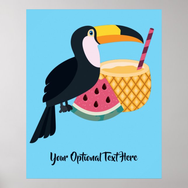 Póster Personalizado de texto y color táctil (Frente)