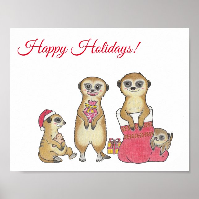 Póster personalizado de vivero de animal de Navida (Frente)