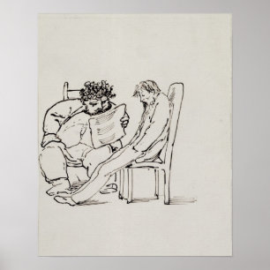 Póster Personalizado de William Morris (1834-96) leyendo