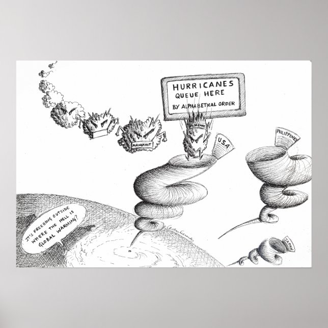 Póster Personalizado del cambio climático (Frente)