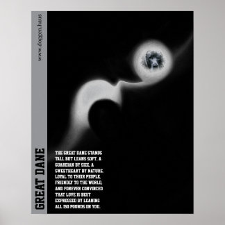 Póster personalizado del guardián del Gran Danés