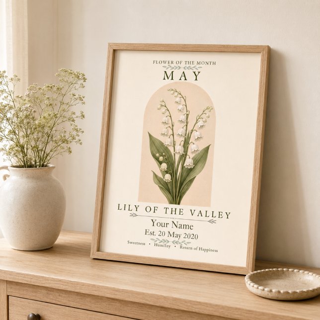 Póster personalizado del lirio de mayo (Subido por el creador)