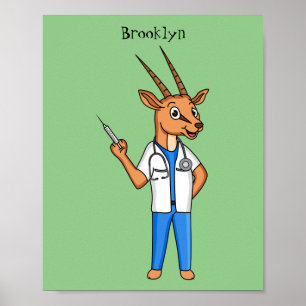 Póster Personalizado del médica del antílope de Gemsbok