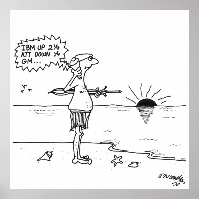 Póster Personalizado del Mercado de Valores 4013 (Frente)