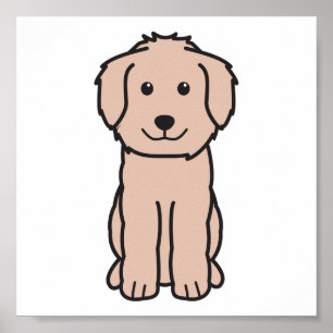 Póster Personalizado del perro Goldendoodle