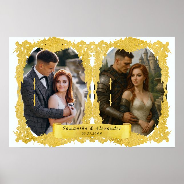 Póster Personalizado del Renacimiento Medieval Knight Ren (Frente)