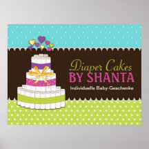 Personalizado Diaper Cake Poster