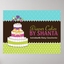 Póster Personalizado Diaper Cake Poster