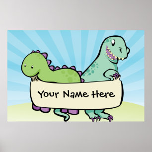 Póster Personalizado Dino Poster