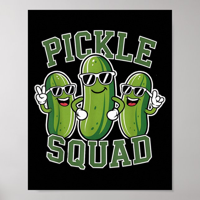 Póster Personalizado divertida Pickles Lover Dill Doe Chi (Frente)