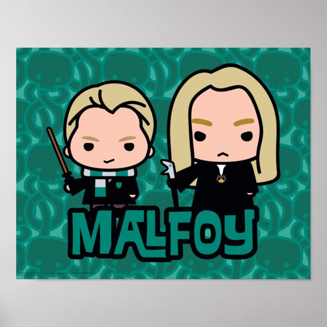 Póster Personalizado Draco y Lucius Malfoy (Frente)