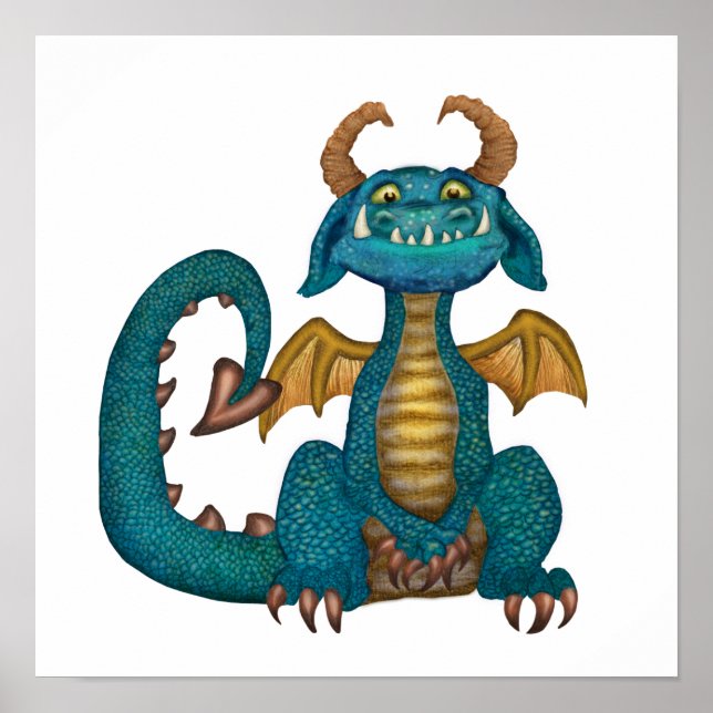 Póster Personalizado Dragon Poster (sin firmar - sin fond (Frente)