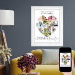 Póster Personalizado  en forma de corazón 11 Collage de f<br><div class="desc">Crea tu propio poster personalizado con 11 de tus fotos favoritas y tu(s) apellido(s). La plantilla de fotos está configurada para crear un collage de fotos en forma de corazón de amor, mostrando tus fotos en una mezcla de formatos cuadrados, retratos y paisajísticos. Carga tus fotos trabajando en filas, de...</div>