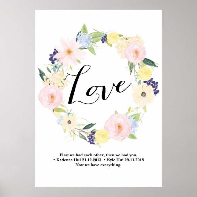 Póster Personalizado escuchando a Eva (Frente)