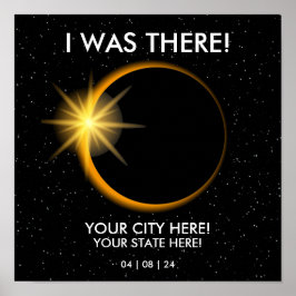 Póster Personalizado Estuve Ahí Un Recuerdo De Eclipse So